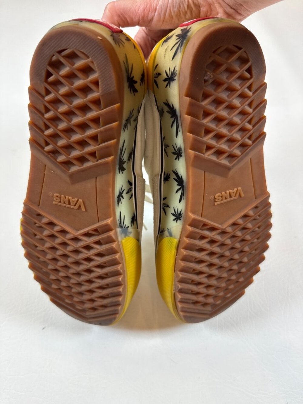 Vans Era Stacked LX Suede Sneakers unisex Neutral Leaf Print Sole M7 / W8.5 - Picture 10 of 10